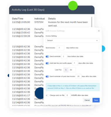 Tuition Management System with audit log